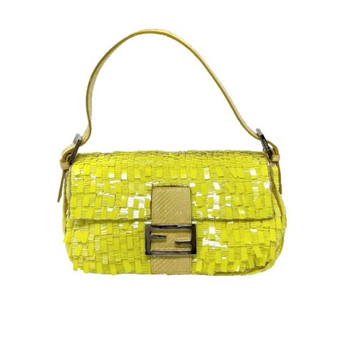 fendi yellow baguette|fendi baguette reviews.